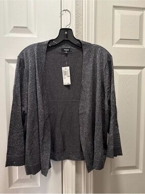 Premise Studio Shrug Women’s 2X Metallic Open Front Lightweight